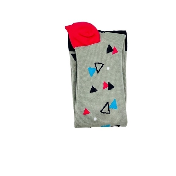 WOMENS Nurse Medical Grey Abstract Shape Compression Socks - Picture 2 of 5